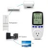 Watt Meter, Plug-in Socket Power Meter, Auto Cost Calculator, Backlit Large Display, Overload Protection, Kilowatt Wattage Voltage AMP Tester, Electricity Usage Electrical Energy Monitor-3
