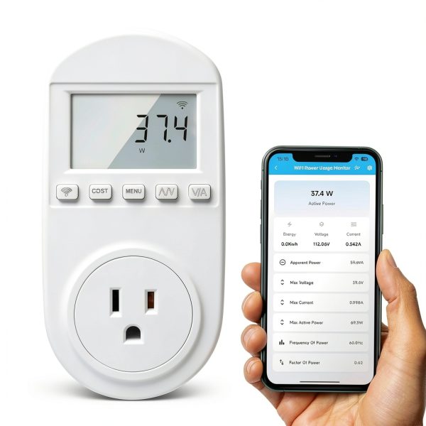WiFi Electricity Usage Monitor Zuomeng Meter with Sound Alarm ZM-084-0
