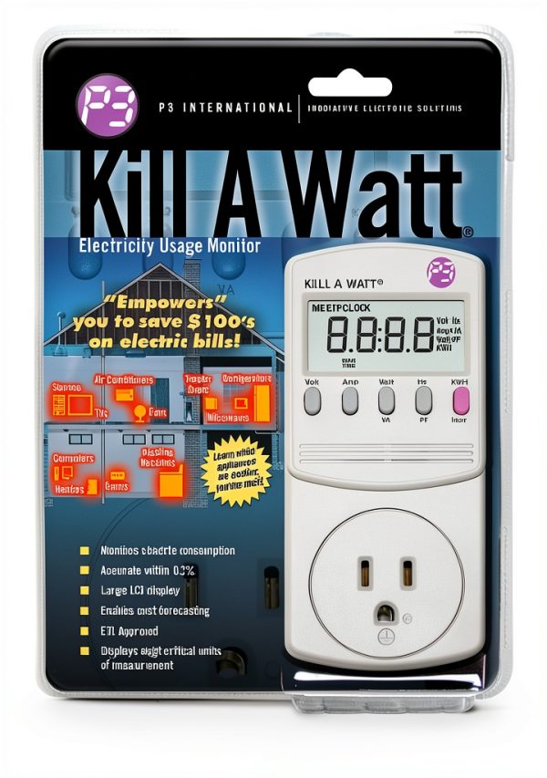 Kill-A-Watt P3 International Usage Monitor 10.1" LCD 0.2% Accuracy-5