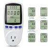 Watt Meter, Plug-in Socket Power Meter, Auto Cost Calculator, Backlit Large Display, Overload Protection, Kilowatt Wattage Voltage AMP Tester, Electricity Usage Electrical Energy Monitor-1