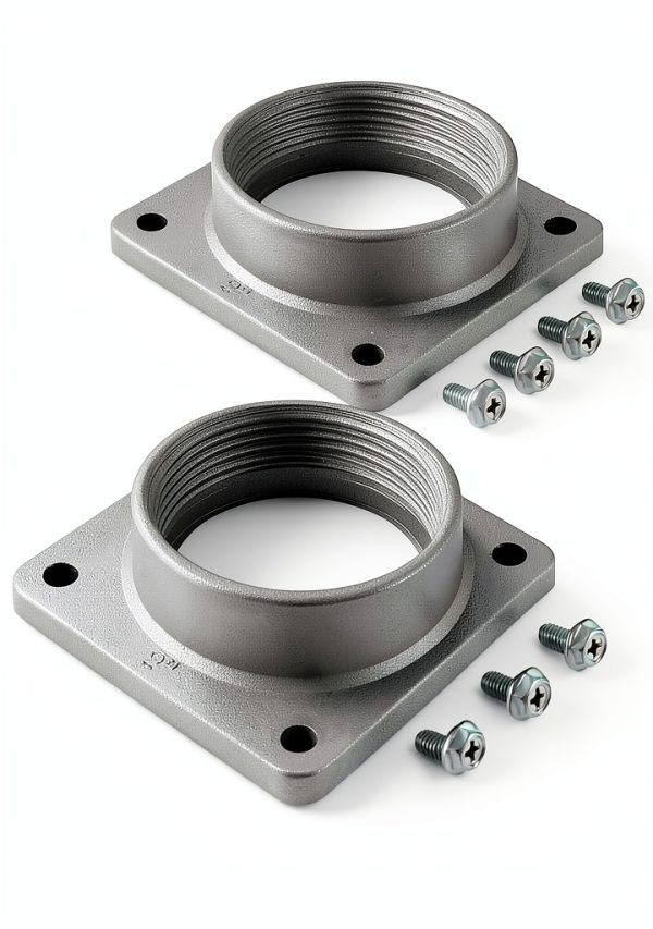 Meter Socket Hub 2in Screw Mount by Relaxweex - 200A Silver Pack of 2-0