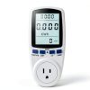 Watt Meter, Plug-in Socket Power Meter, Auto Cost Calculator, Backlit Large Display, Overload Protection, Kilowatt Wattage Voltage AMP Tester, Electricity Usage Electrical Energy Monitor-2