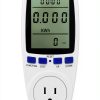 Watt Meter, Plug-in Socket Power Meter, Auto Cost Calculator, Backlit Large Display, Overload Protection, Kilowatt Wattage Voltage AMP Tester, Electricity Usage Electrical Energy Monitor-0