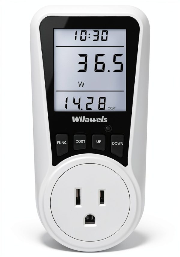 Watt Meter WILAWELS with Backlight, 7-Mode Display, Cost Calc B01WM05-0