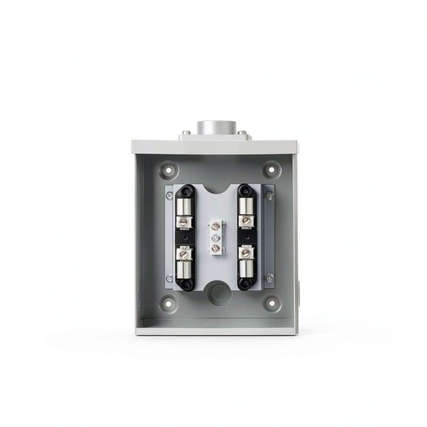 100 Amp XaHo Meter Socket 4 Jaw Ringless 600V with Horn Bypass Cover-1