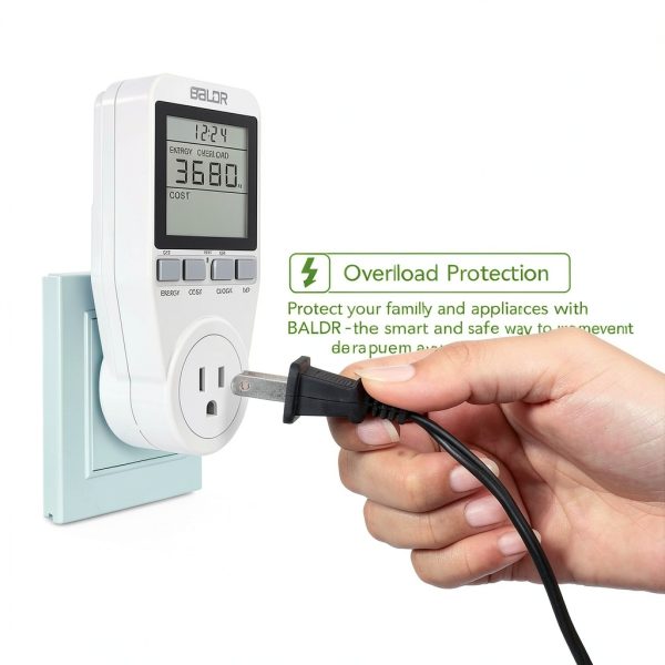 BALDR Electricity Usage Monitor for Home - Single Tariff Watt Meter-4