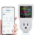 AC WiFi Watt Meter, Plug-in US Socket Power Meter, Backlit Large Color Display, Overload Protection, Kilowatt Wattage Voltage AMP Tester, Electrical Energy Monitor,Delay to restore power supply, Timer-0