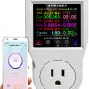 AC WiFi Watt Meter AVHzY Plug in US Socket Meter with Backlit Display-2