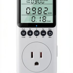Watt Meter KETOTEK Power Plug with LCD, 1800W 15A Overload Protection-0