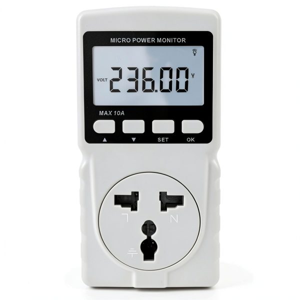 Watt Power Meter Plug-in Socket - Gain Express Backlit LCD Overload-7