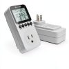 Watt Meter KETOTEK Power Plug with LCD, 1800W 15A Overload Protection-1