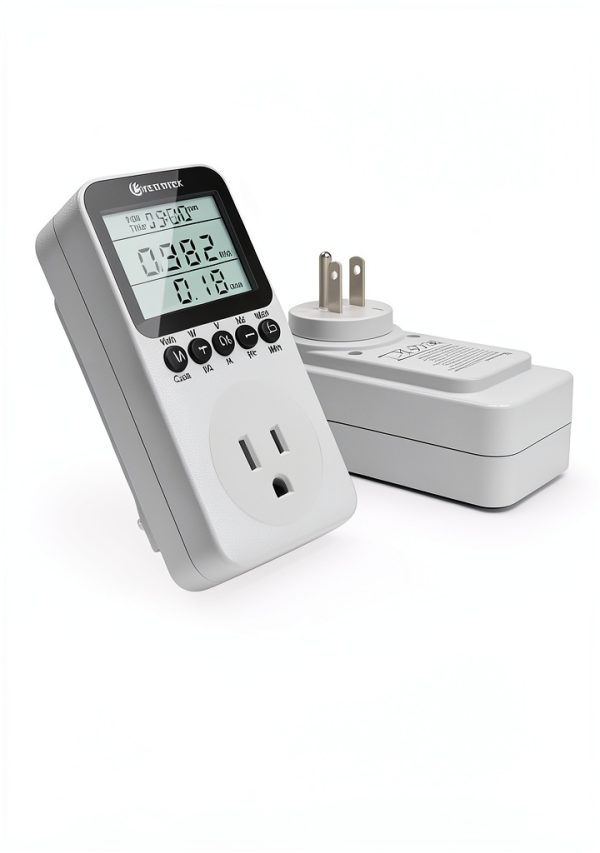 Watt Meter KETOTEK Power Plug with LCD, 1800W 15A Overload Protection-1