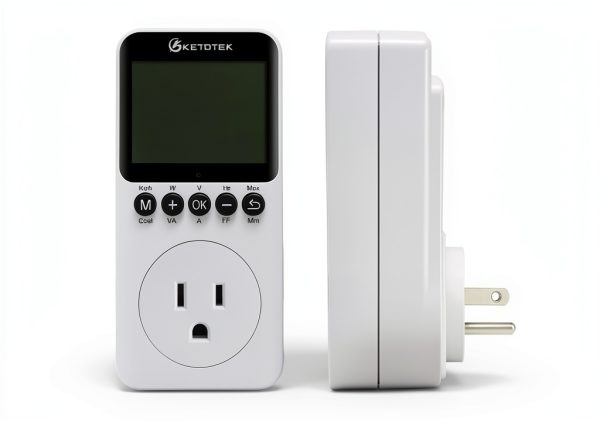 Watt Meter KETOTEK Power Plug with LCD, 1800W 15A Overload Protection-7