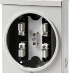 100 Amp XaHo Meter Socket 4 Jaw Ringless 600V with Horn Bypass Cover-0