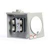 100 Amp XaHo Meter Socket 4 Jaw Ringless 600V with Horn Bypass Cover-4