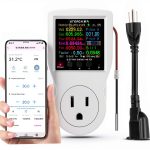 AC WiFi Watt Meter AVHzY Plug in US Socket Meter with Backlit Display-0