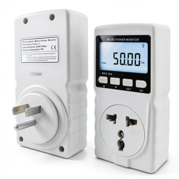 Watt Power Meter Plug-in Socket - Gain Express Backlit LCD Overload-6