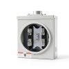 100 Amp XaHo Meter Socket 4 Jaw Ringless 600V with Horn Bypass Cover-2
